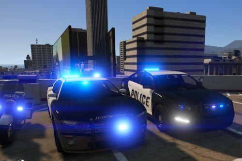 Vanilla Police Pack Blue Lights!!!